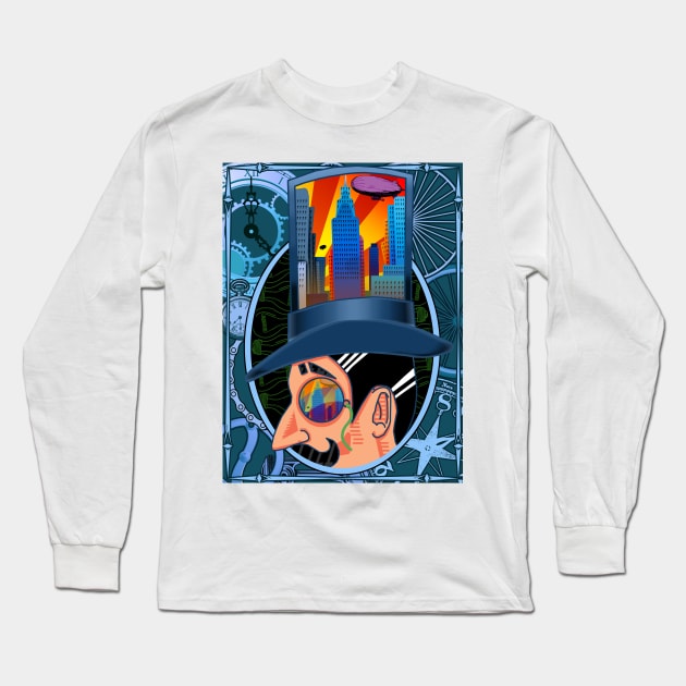 The Man Who Couldn't Dream Long Sleeve T-Shirt by SquareDog